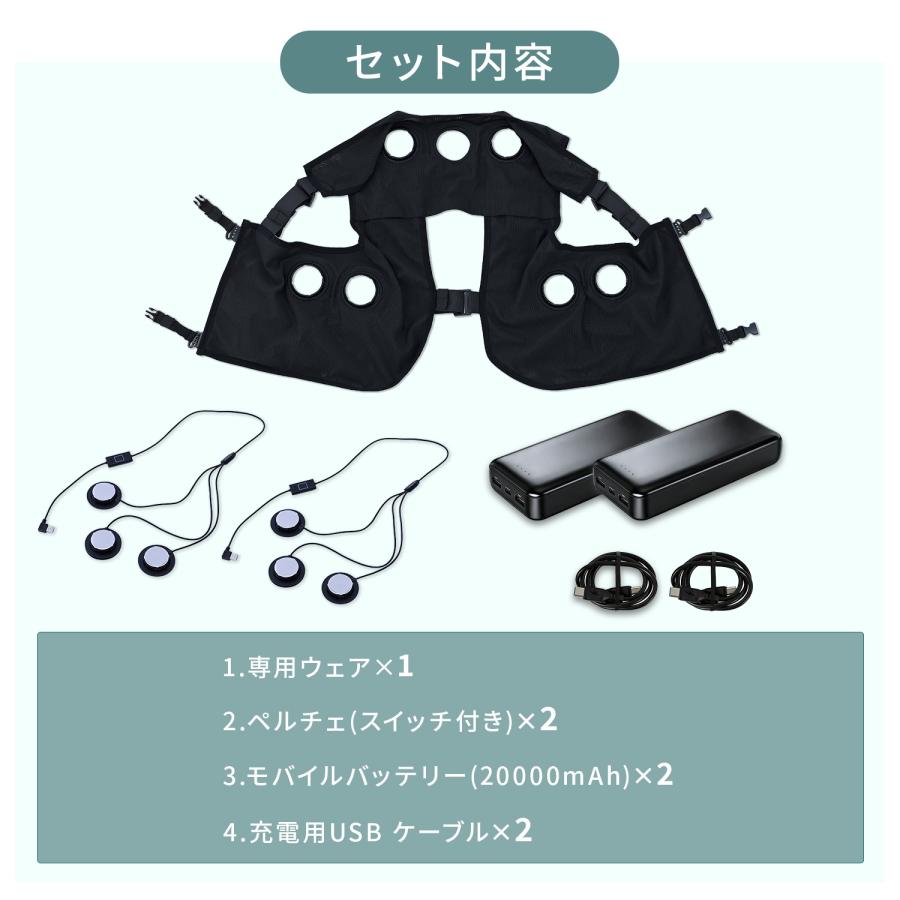 山善（YAMAZEN） ペルチェベスト メッシュ PVF-S3DX 2026年 冷却モード