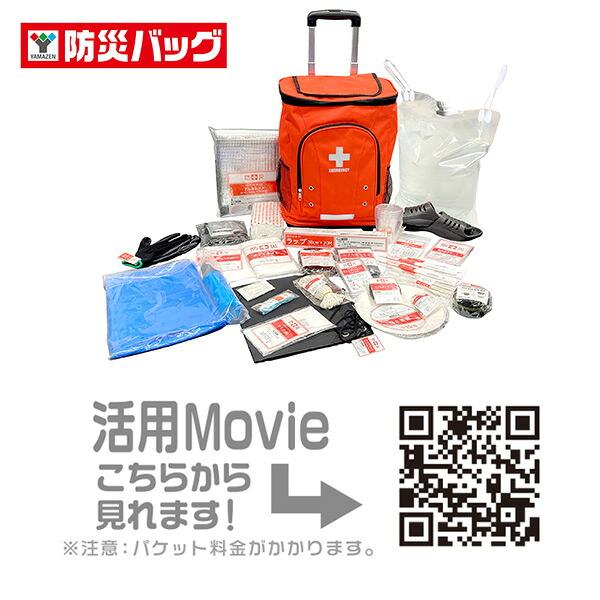 リュック＆キャリー型 防災バッグ 防災グッズ 30点セット 10W相当ソーラーパネル付 防災セット 避難セット 避難リュック YRSB-M100+YKB-30R 山善 | 山善 | 16