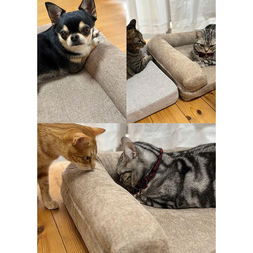 ペットベッド ペットソファ 猫用ベッド 犬用ベッド L字型 KSP-L60 ねこ