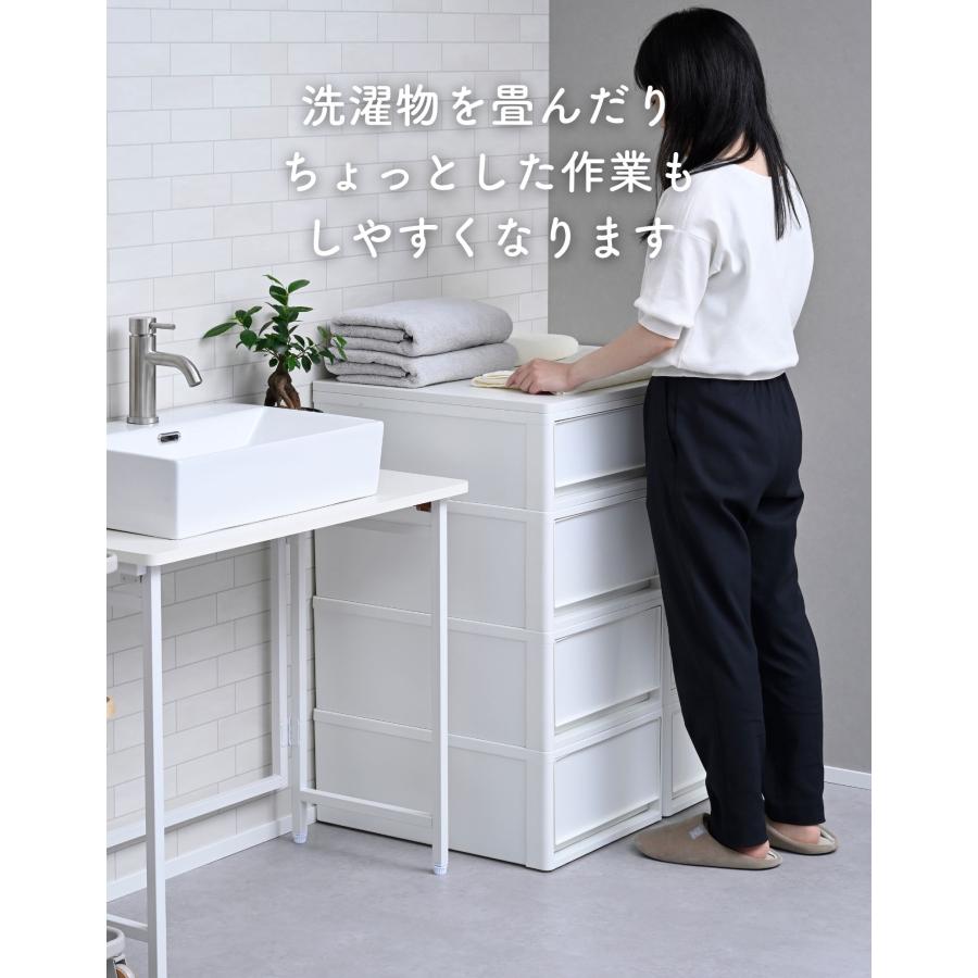 山善（YAMAZEN） 天板のみ 中が透けない 収納ケース 引き出し 専用