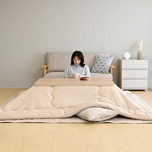 山善（YAMAZEN） こたつ布団 長方形 2点セット こたつ布団セット