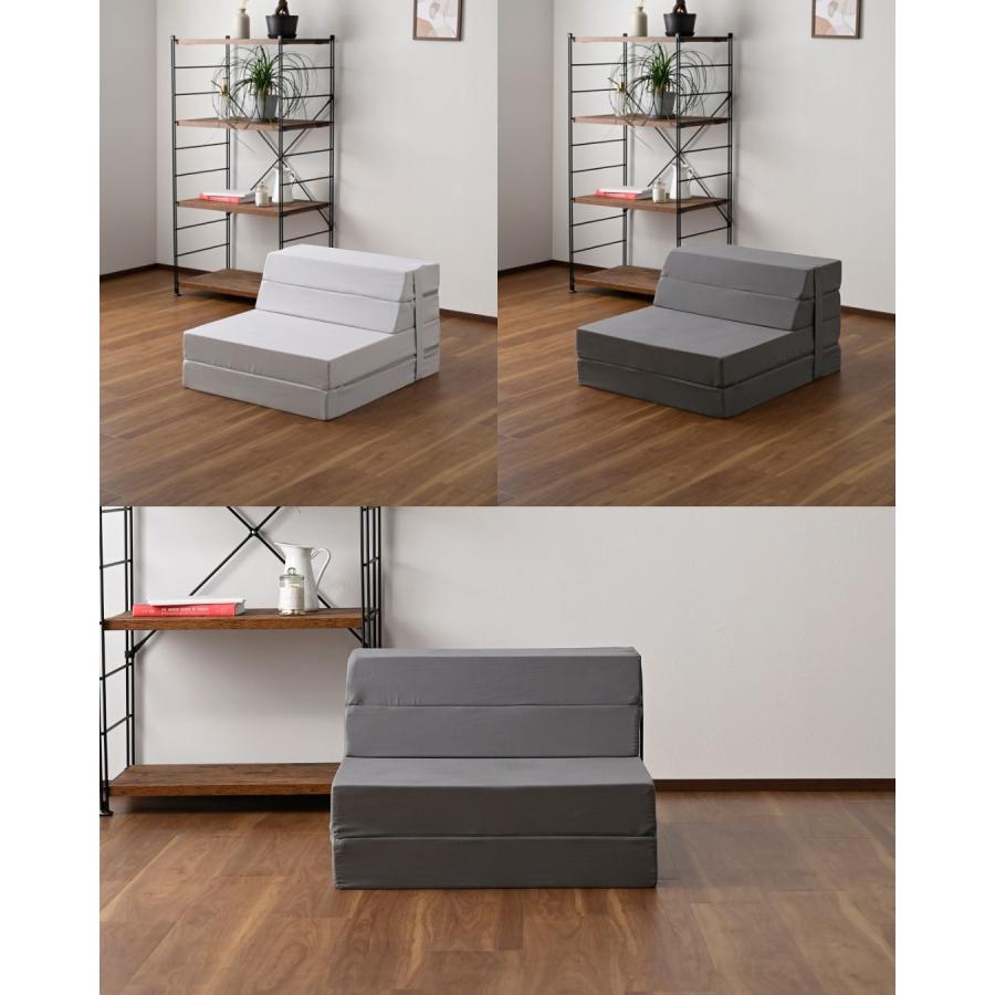 山善（YAMAZEN） ソファベッド マットレス セミシングル 高反発