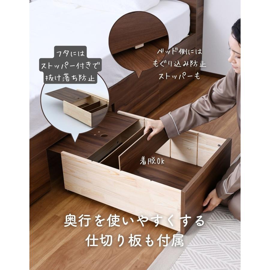 ベッド下 引き出し 収納ボックス フタ付き キャスター付き 2個組 SSS用