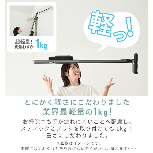 掃除機 紙パック式 コードレス 軽量 スタンド付き 紙パック21枚付属