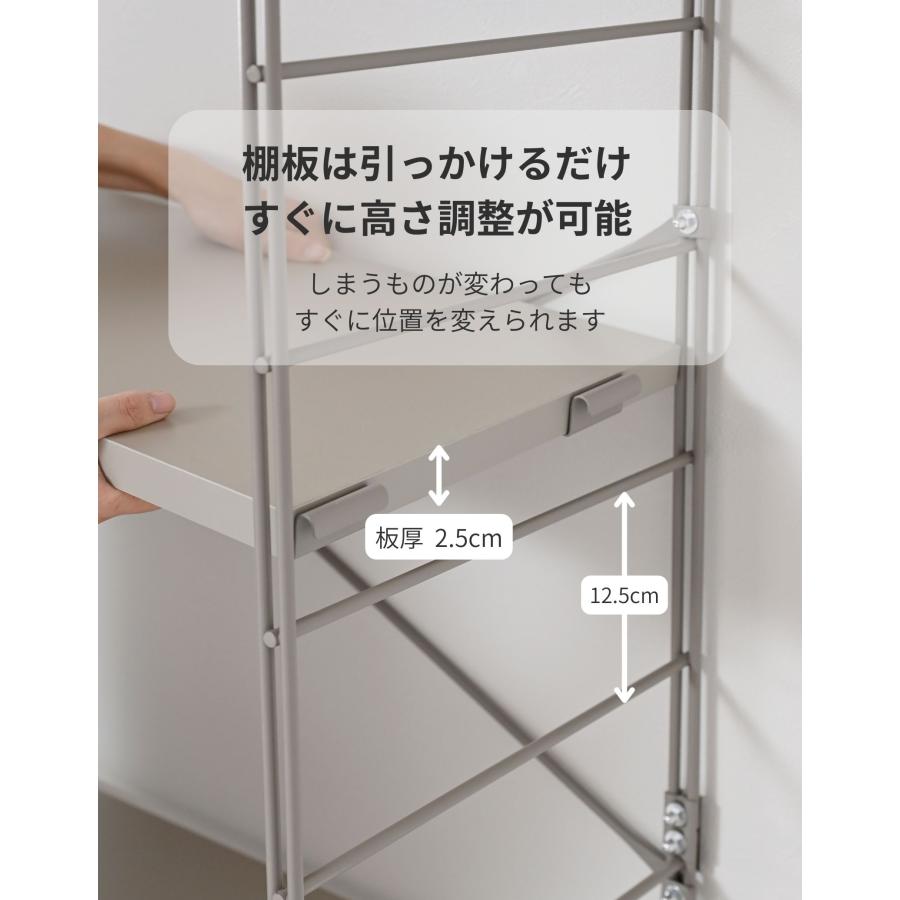 【即決5000円可】スライド棚　ラック 弘益 キッチンラック 幅58cm スライド棚 スチール S字フック3個付き