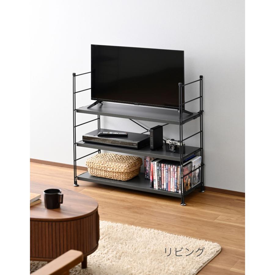 【最終値下】木製三段シェルフ チェーン付き ウッドラック W90 x H180cm 6段 収納 – ENEN