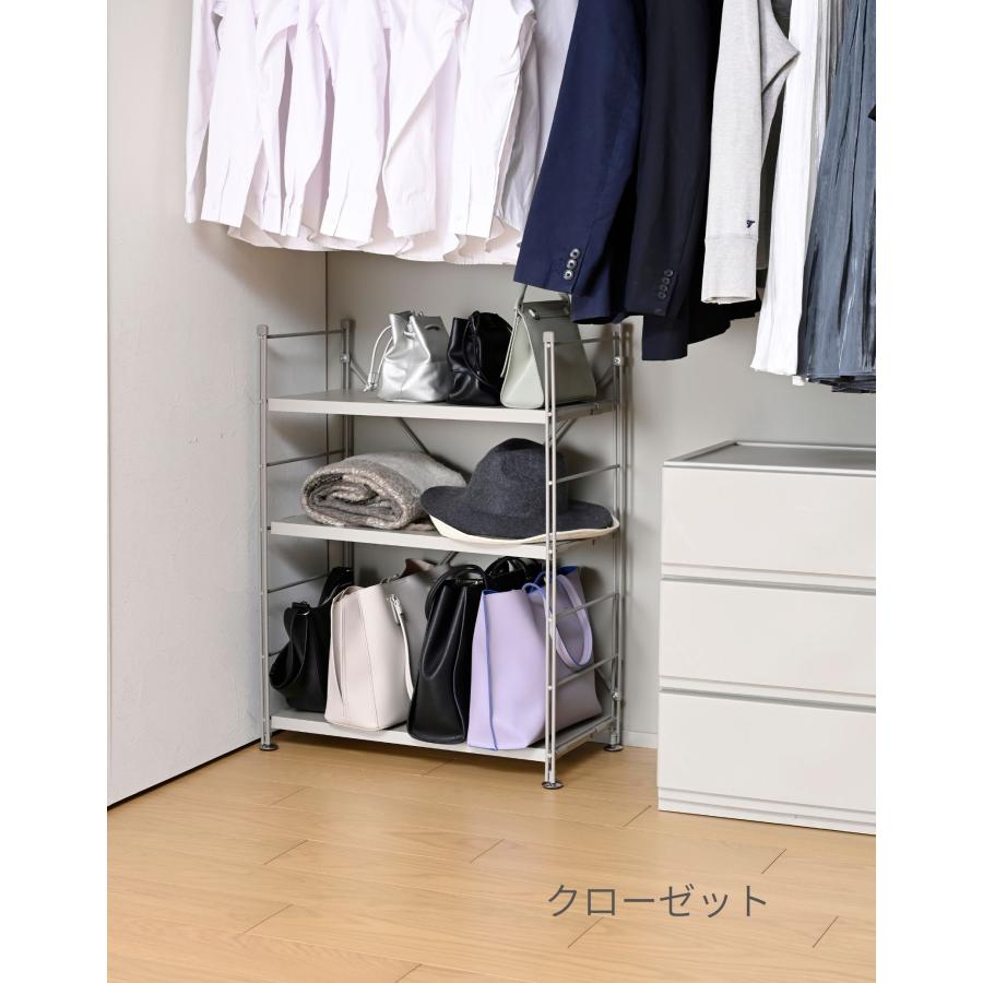 山善（YAMAZEN） ラック 棚 木製棚板 3段 幅85.5 奥行き34 高さ85cm
