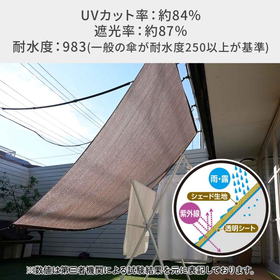 山善（YAMAZEN） 日よけ 雨よけ 日除け 雨除け サンシェード WRGS-2030