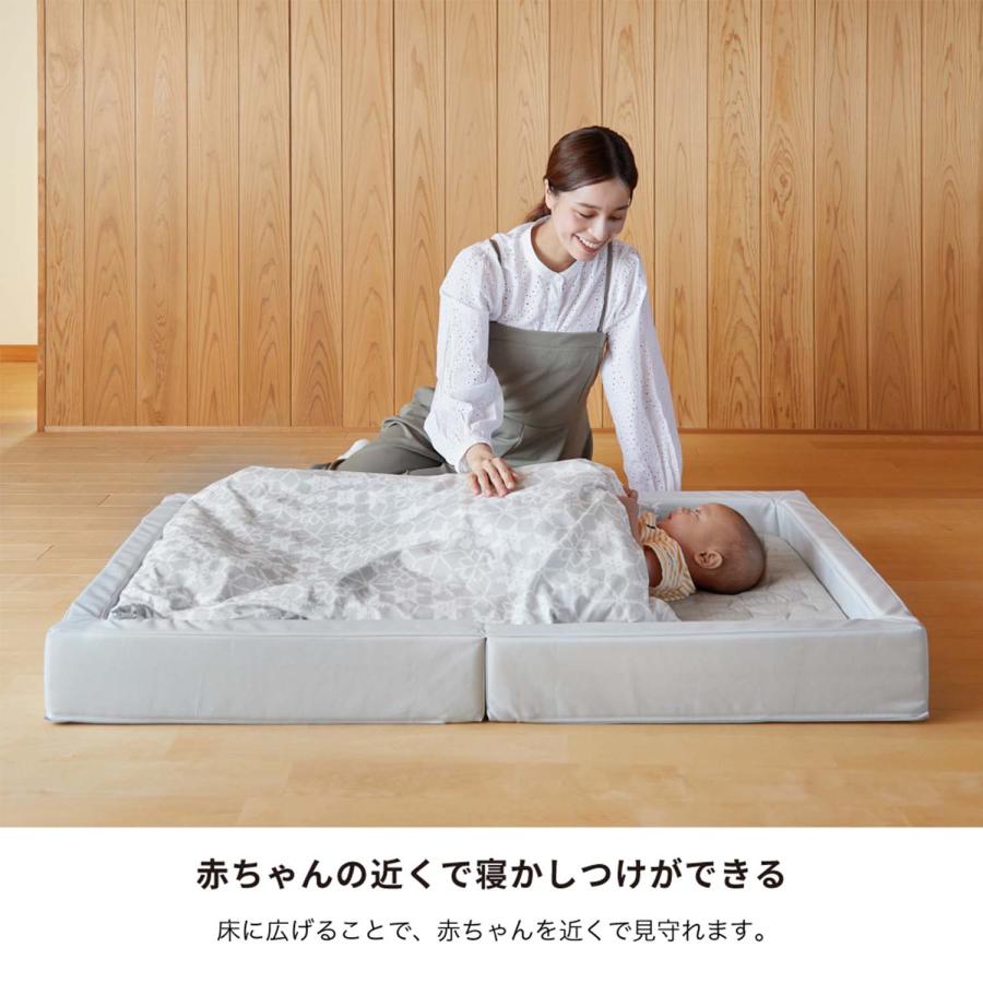 カトージ（KATOJI） ベビー布団 セット 折りたたみベビー布団 スノー