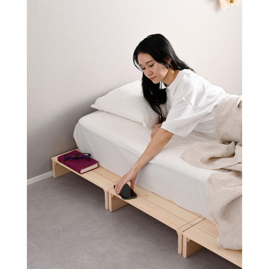 山善（YAMAZEN） べッド ステージベッド ローベッド 組立て不要 高さ
