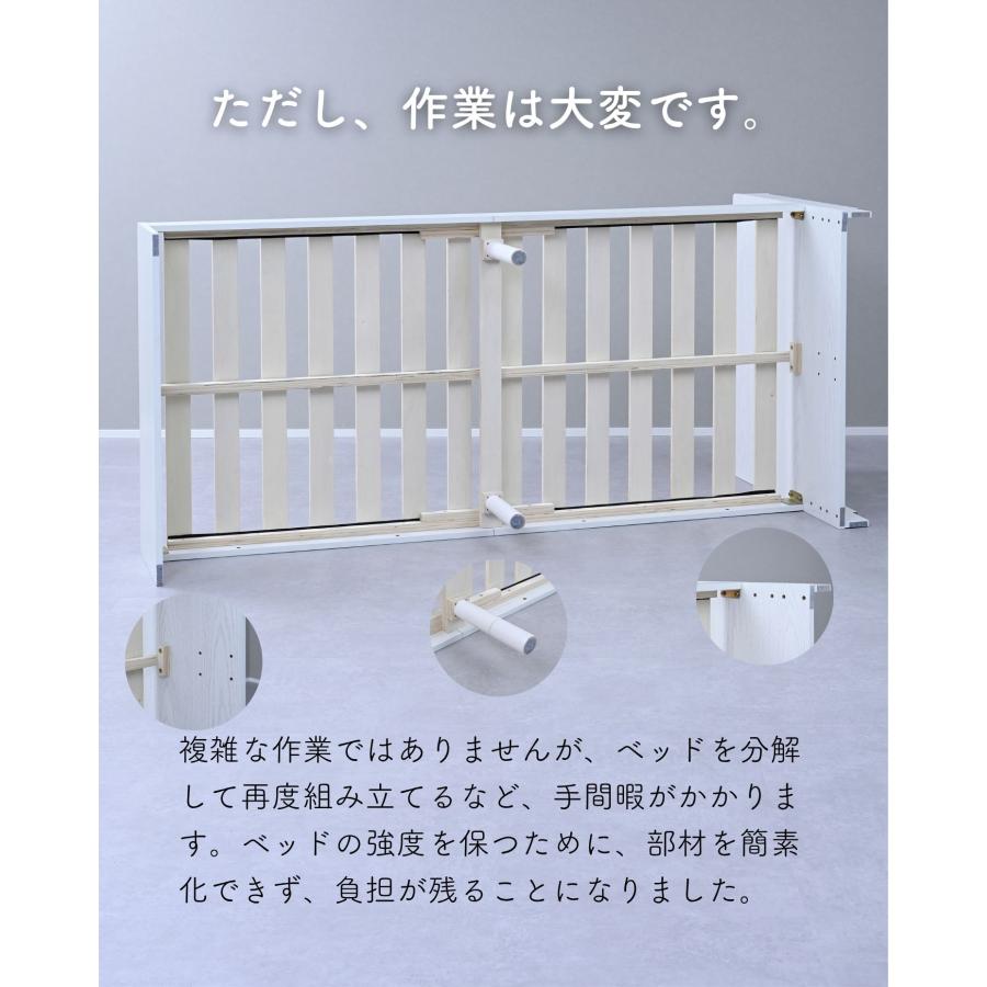 ベッド ベッドフレーム 引き出し付き 宮付き コンセント付き セミダブル_16