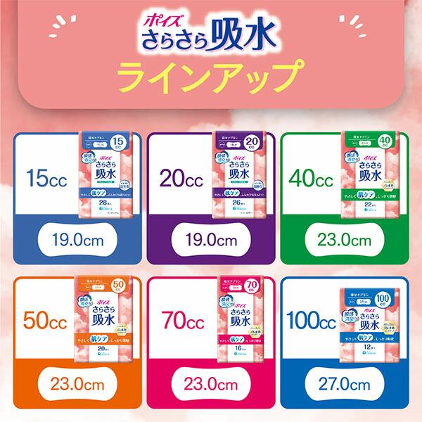 ポイズ さらさら吸水 吸水ナプキン 15cc 無香料 28枚×18(504枚) 吸水