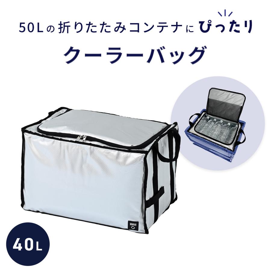 【香取市山之辺】No.B-40 横扉付き 保冷コンテナ 長さ約630cm×幅228cm×高さ247cmくらい 50L折りたたみコンテナにぴったり クーラーバッグ ZERO 40L 保冷バッグ