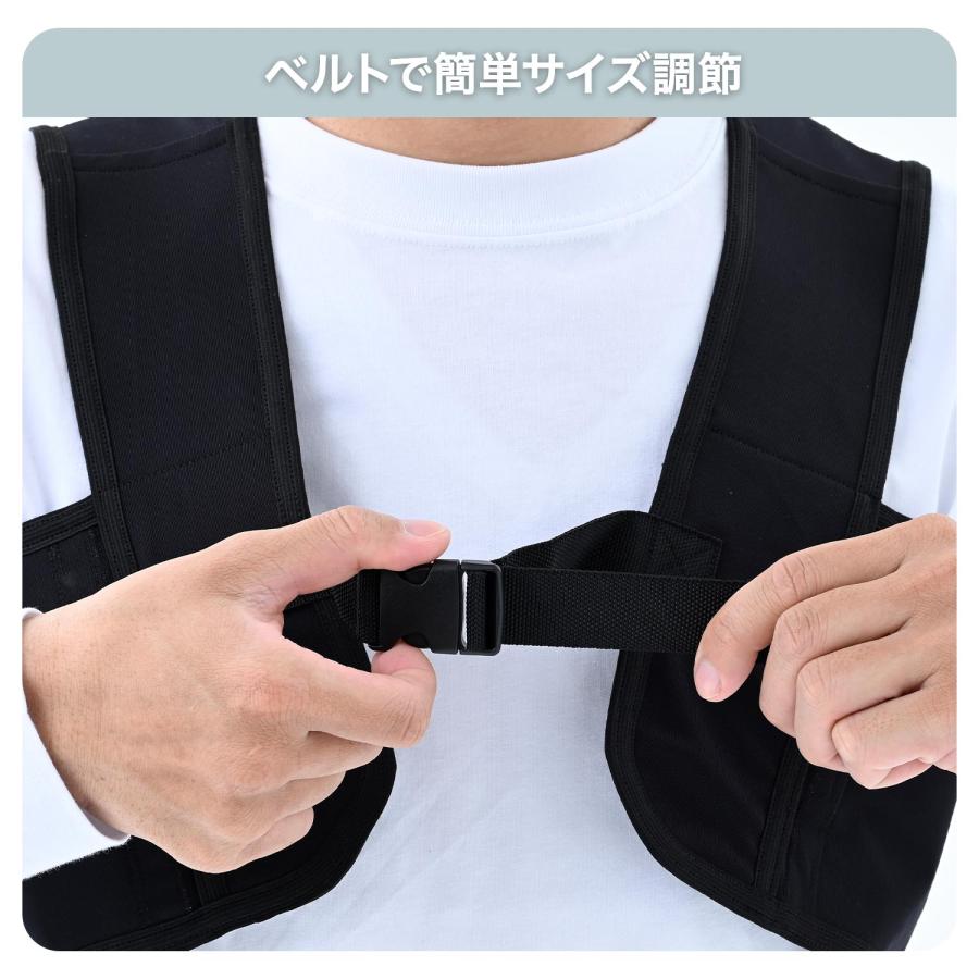 山善（YAMAZEN） 保冷剤ベスト 冷却ベスト 保冷剤4個セット