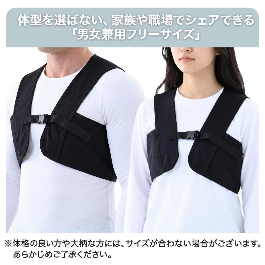 山善（YAMAZEN） 保冷剤ベスト 冷却ベスト 保冷剤4個セット