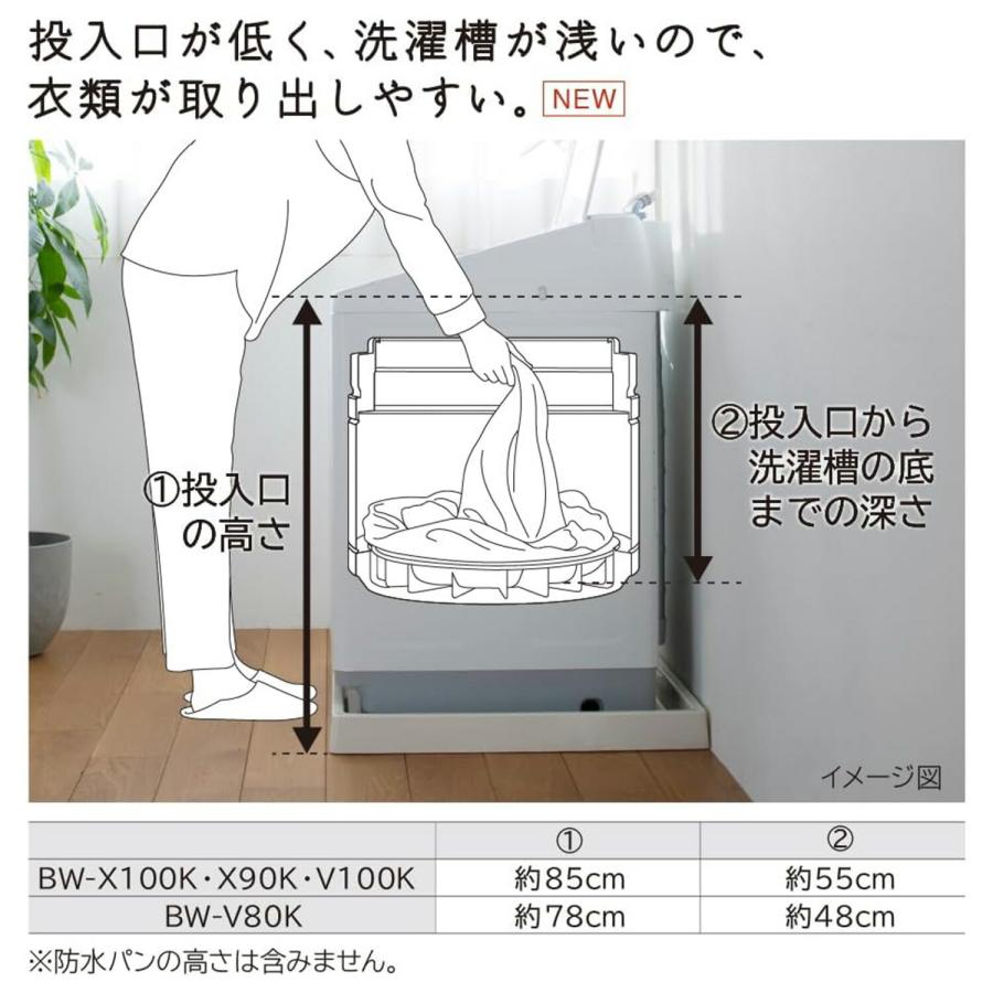 日立（HITACHI） 洗濯機 10kg 洗濯 ビートウォッシュ HITACHI BW-V100M