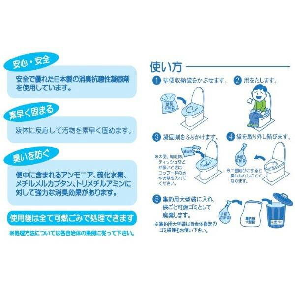 山善（YAMAZEN） 配れるトイレ 5回×10人分セット 非常用 水がなくても