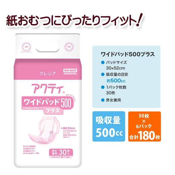 日本製紙クレシア 業務用 アクティ ワイドパッド500プラス(吸収量500cc