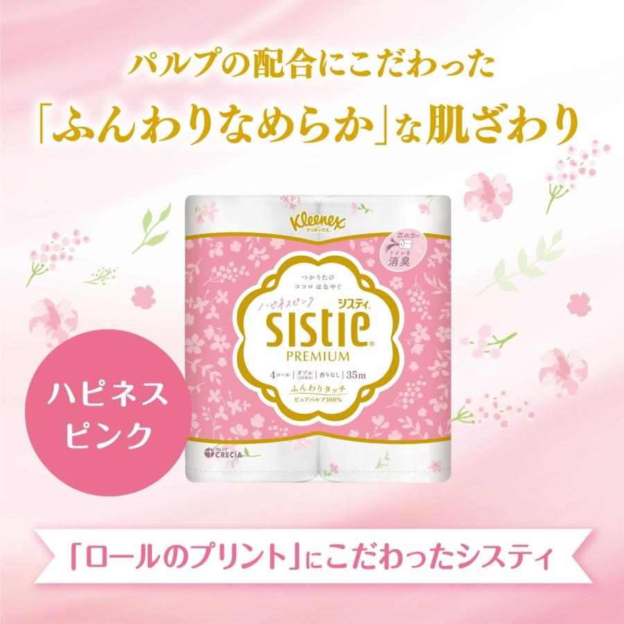 クリネックス トイレットペーパー システィ ダブル 無香料 4ロール×10