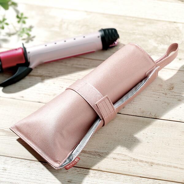 熱くてもサッと収納 ヘアアイロンポーチ シャイニーピンク ヘアアイロン 収納袋 収納バッグ 耐熱 合成皮革 収納ポーチ ヘアアイロンケース 持ち運び 旅行 収納 Xm460 くらしのeショップ 通販 Yahoo ショッピング