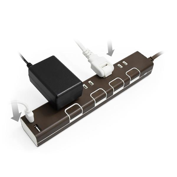 TOPLAND（トップランド） 延長コード USB付き電源タップ 個別スイッチ