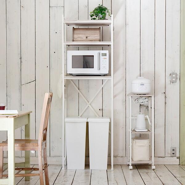 山善（YAMAZEN） ワゴン キッチンワゴン 隙間収納 幅29.5 奥行42 高さ