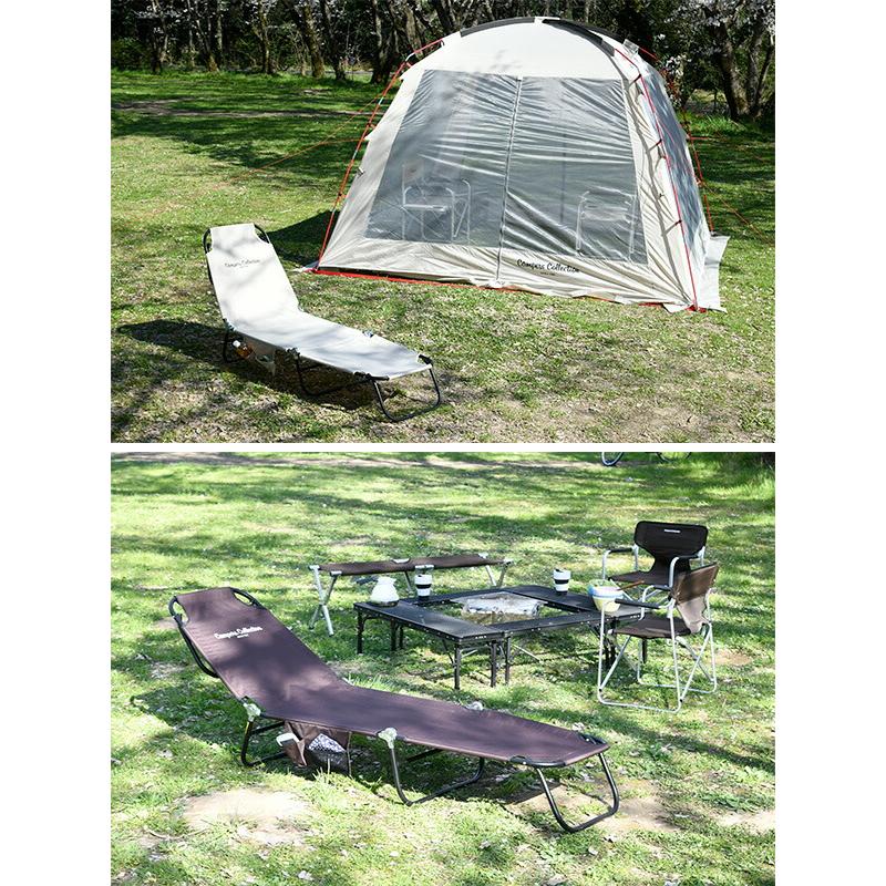 折りたたみ椅子 アウトドアチェア リクライニング C272-4 サマーベッド  