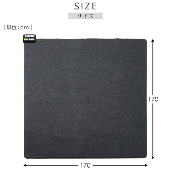 ホットカーペット 2畳 空気をキレイにする 本体 小さく折りたためる