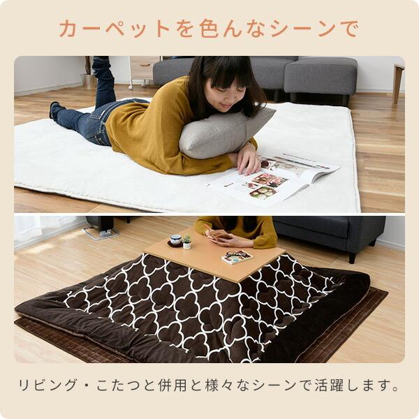 ホットカーペット 1.5畳 空気をキレイにする 本体 ラグサイズ 小さく