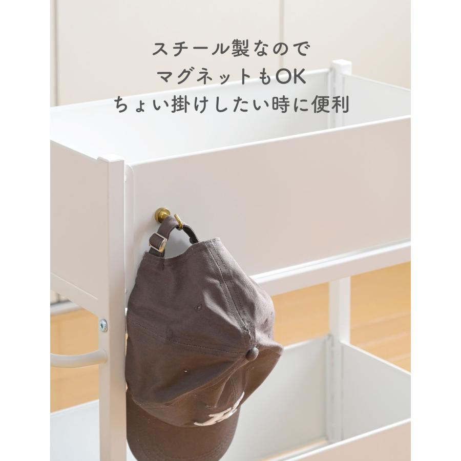 山善（YAMAZEN） 頑丈 収納ラック キャスター付き 奥行き76 高さ64.5