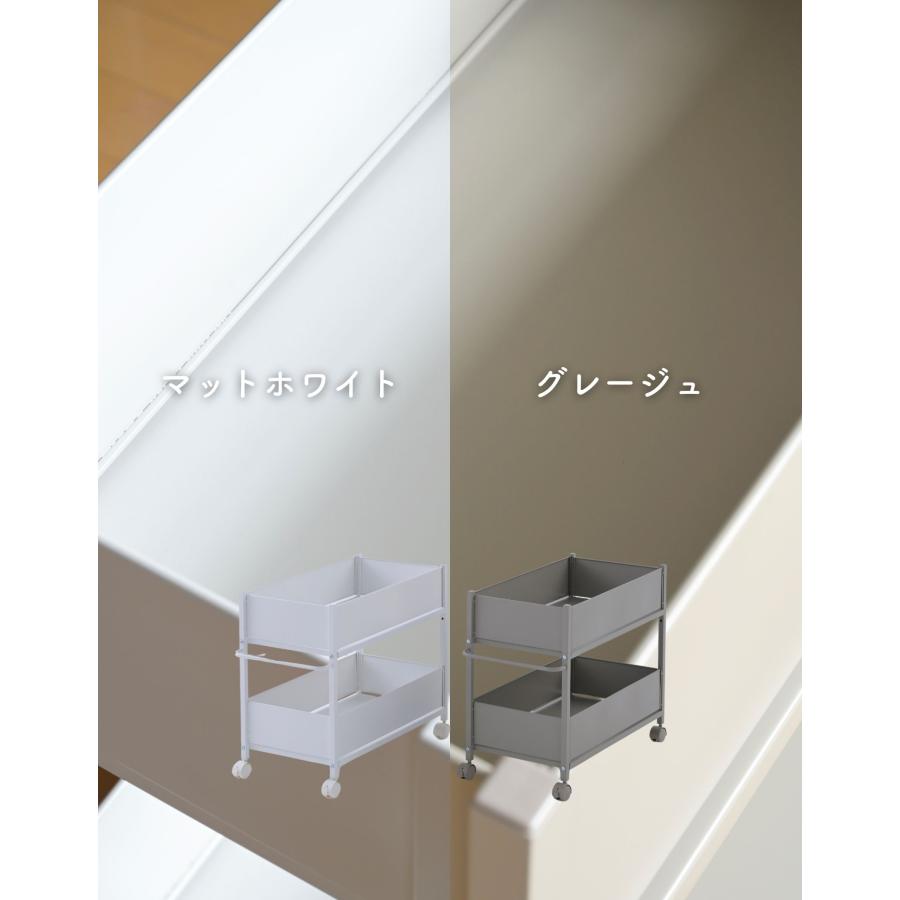 山善（YAMAZEN） 頑丈 収納ラック キャスター付き 奥行き76 高さ64.5