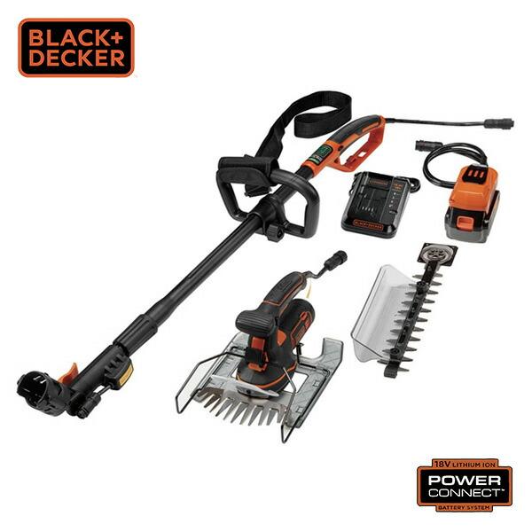18V 5in1ポールヘッジ＆芝生バリカン(4.0Ah) 充電式園芸用工具 多機能