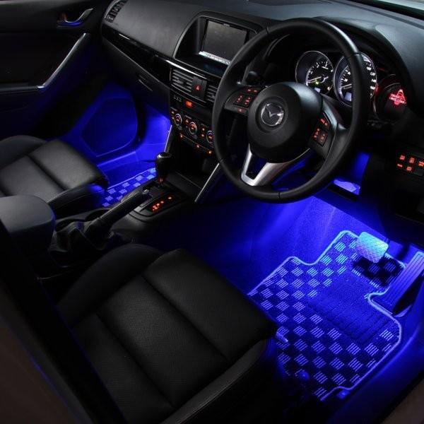 ブランド品専門のLEDコントロールユニット専用3連フラットLEDLEDライト エーモン e-くるまライフ フットランプ 車内 車用品 ライト フットライト 車 ライト、レンズ エーモンオンライン限定 フットライトLEDコントロールユニット専用3連フラットLED ホワイト (後席用) EK271