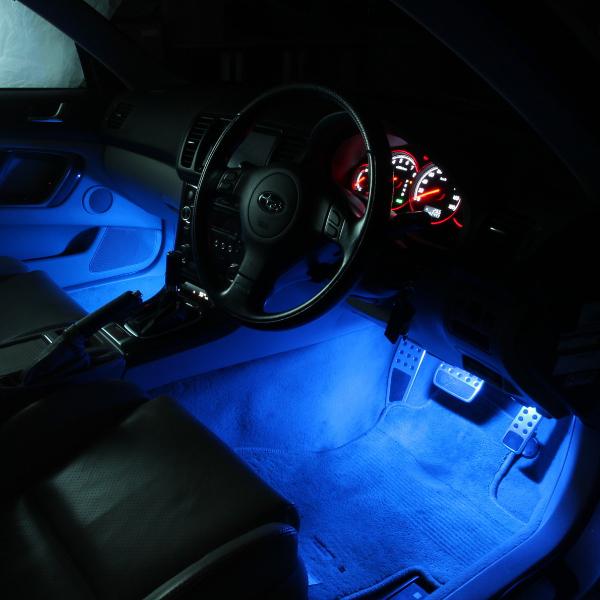 レガシィB4(BL系)・レガシィツーリングワゴン(BP系) 専用 LED フットライト 車 フットライトキット フットランプ カー用品 車内 ライト 車用品 SUBARU スバル｜e-kurumalife｜03
