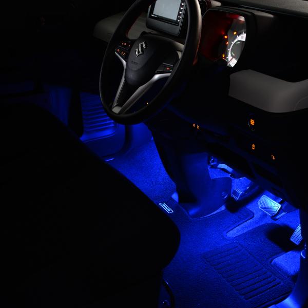 amon（エーモン） スペーシア(MK53S) 専用 LED フットライト 車 フット