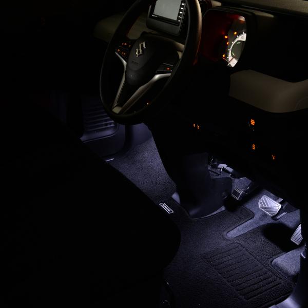 amon（エーモン） スペーシア(MK53S) 専用 LED フットライト 車 フット