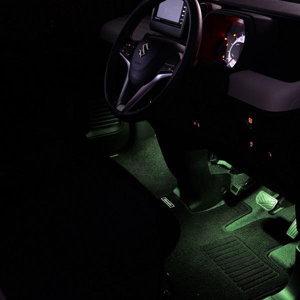 amon（エーモン） スペーシア(MK53S) 専用 LED フットライト 車 フット