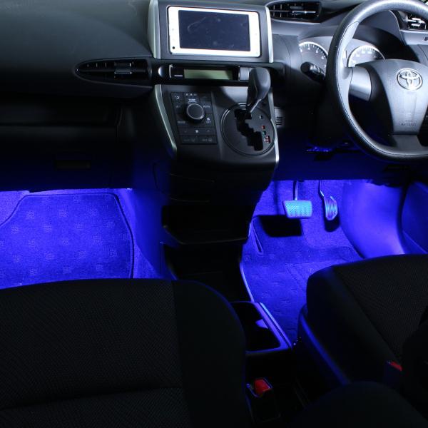 amon（エーモン） ウィッシュ(20系) 専用 LED フットライト 車 フット
