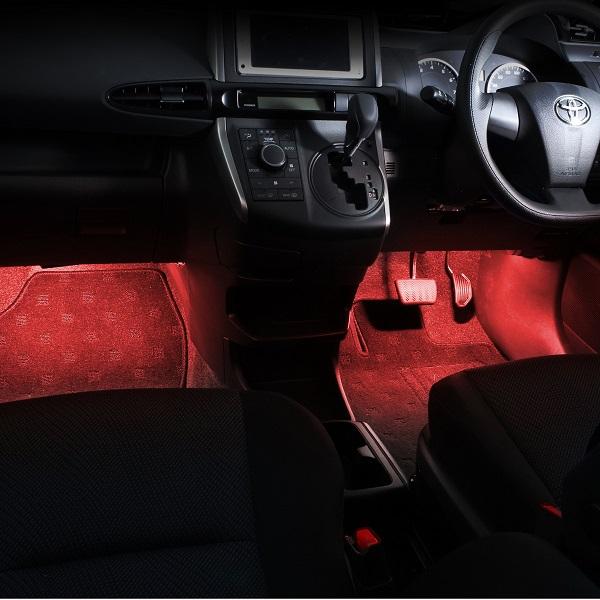 amon（エーモン） ウィッシュ(20系) 専用 LED フットライト 車 フット
