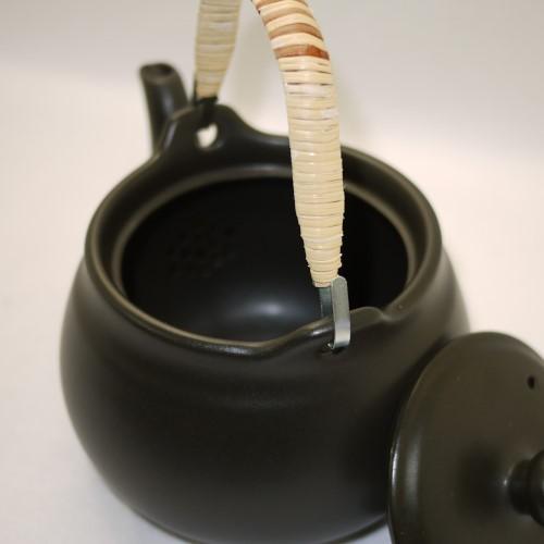 耐熱陶器(直火OK) 薬土瓶 常滑焼 黒1.2リットル 送料無料（沖縄