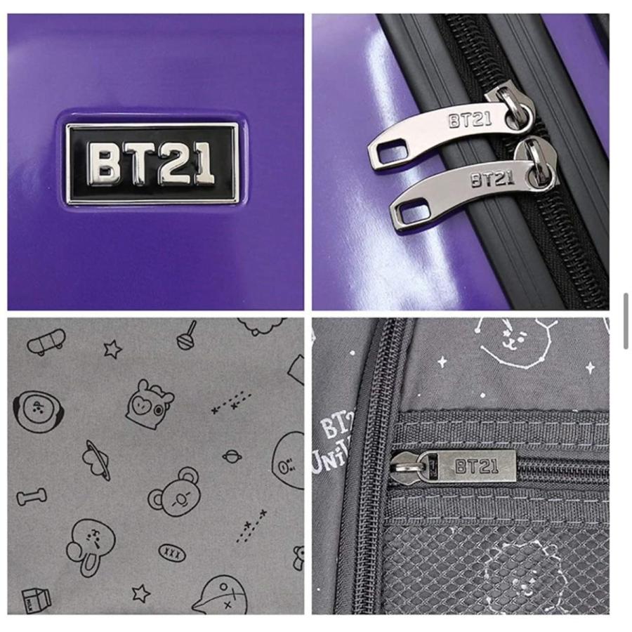 BTS 防弾少年団 BT x LINE FRIENDS 公式 UNIVERSTAR CHIMMYインチ 旅行用バッグ スーツケース  キャリーケース トラベルバッグ ハードポーチ付き