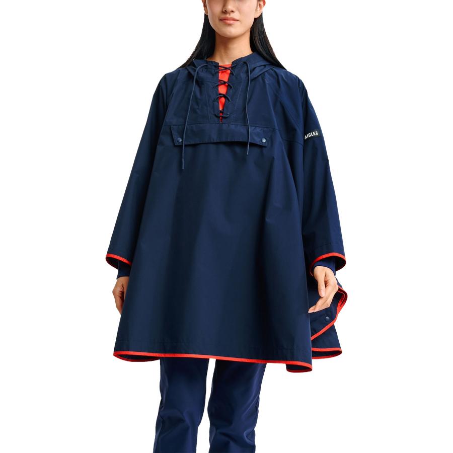 AIGLE（エーグル） 防水編み上げポンチョ ユニセックス レインウェア