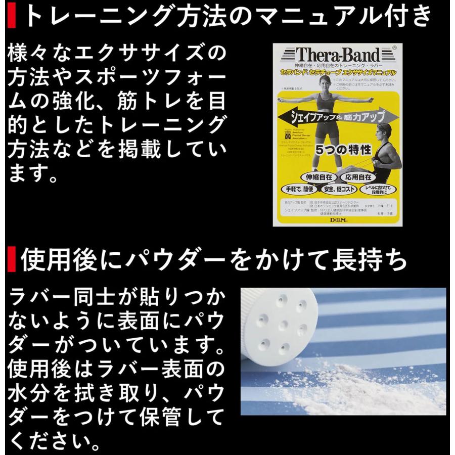 ディーアンドエム D\u0026M セラバンド THERABAND セラバンド 45m ブラック スペシャルヘビー +3 トレーニングバンド トレーニング 筋トレ リハビリ ストレの画像