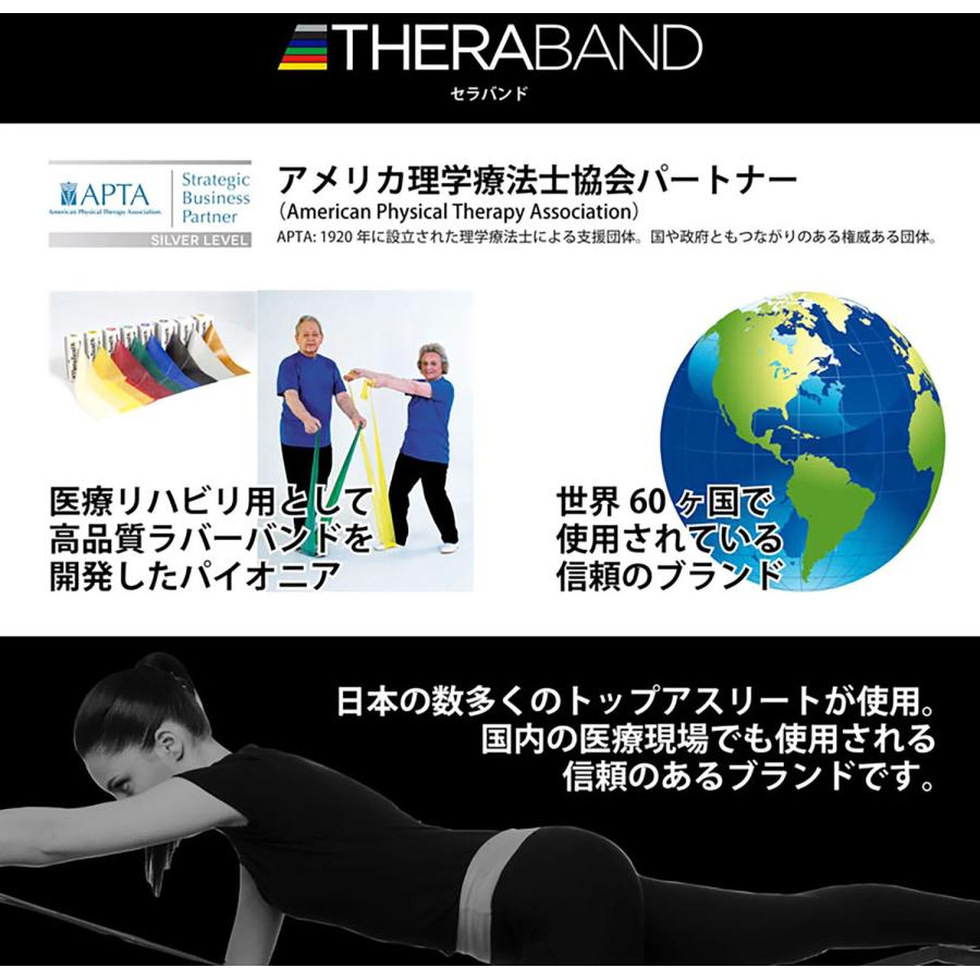 ディーアンドエム D\u0026M セラバンド THERABAND セラバンド 45m 強度レベル+5 ゴールド トレーニングバンド トレーニング 筋トレ リハビリ ストレッチ ダの画像