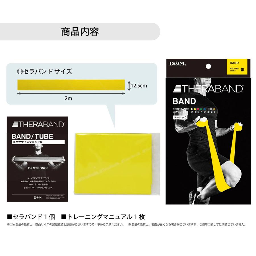 D&M ディーアンドエム セラバンド THERABAND セラバンド 2m 強度レベル