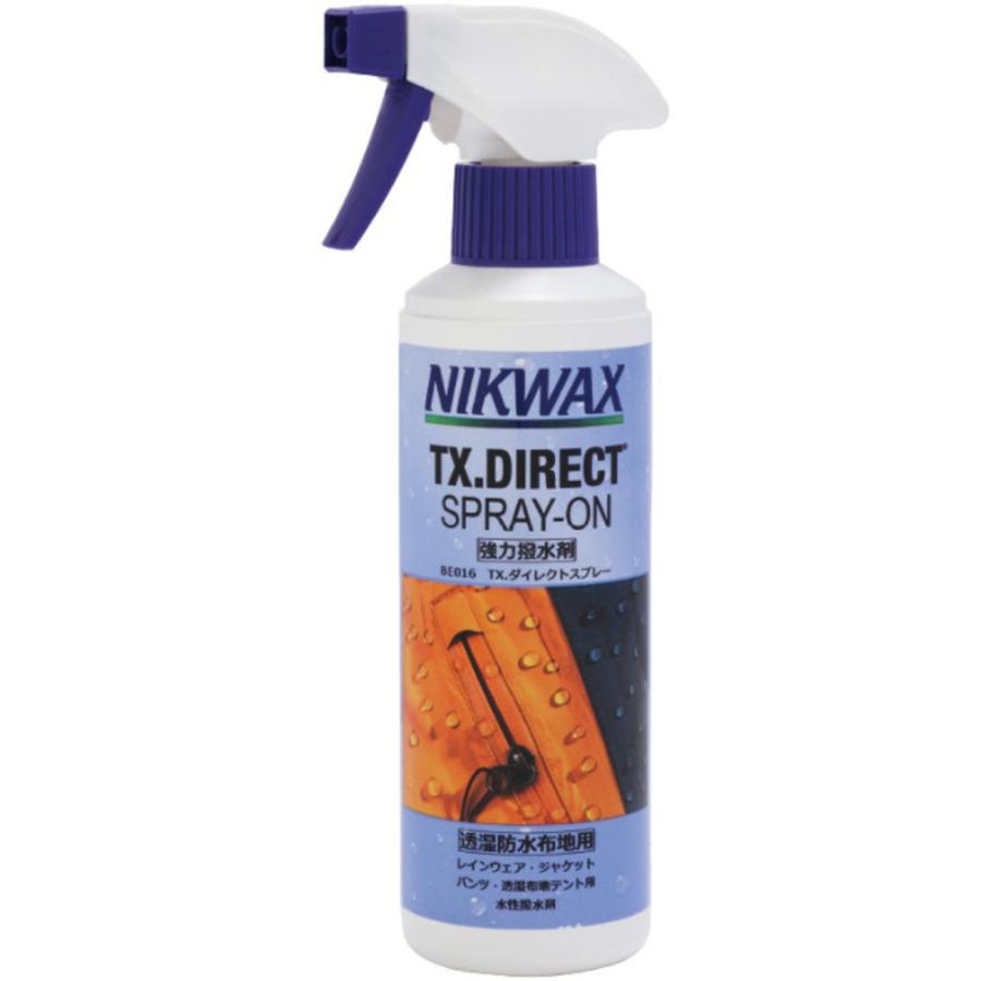 ニクワックス NIKWAX アウトドア TX.ダイレクトスプレー 撥水剤 撥水スプレー レインウェア アウター ジャケット 防水透湿生地 衣類 撥水加工 はっ水 テント キャンプ用品  EBE016 NIKWAX（ニクワックス） NIKWAX TX.ダイレクトスプレー 撥水剤 撥水