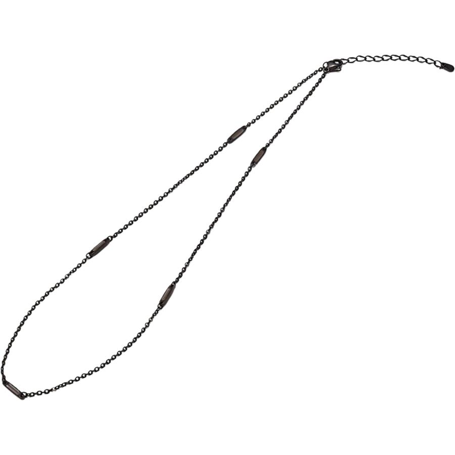 新品 ファイテン チタンチェーンステーション ブラック 40+5cm Phiten（ファイテン） ネックレス チタンチェーン ステーション