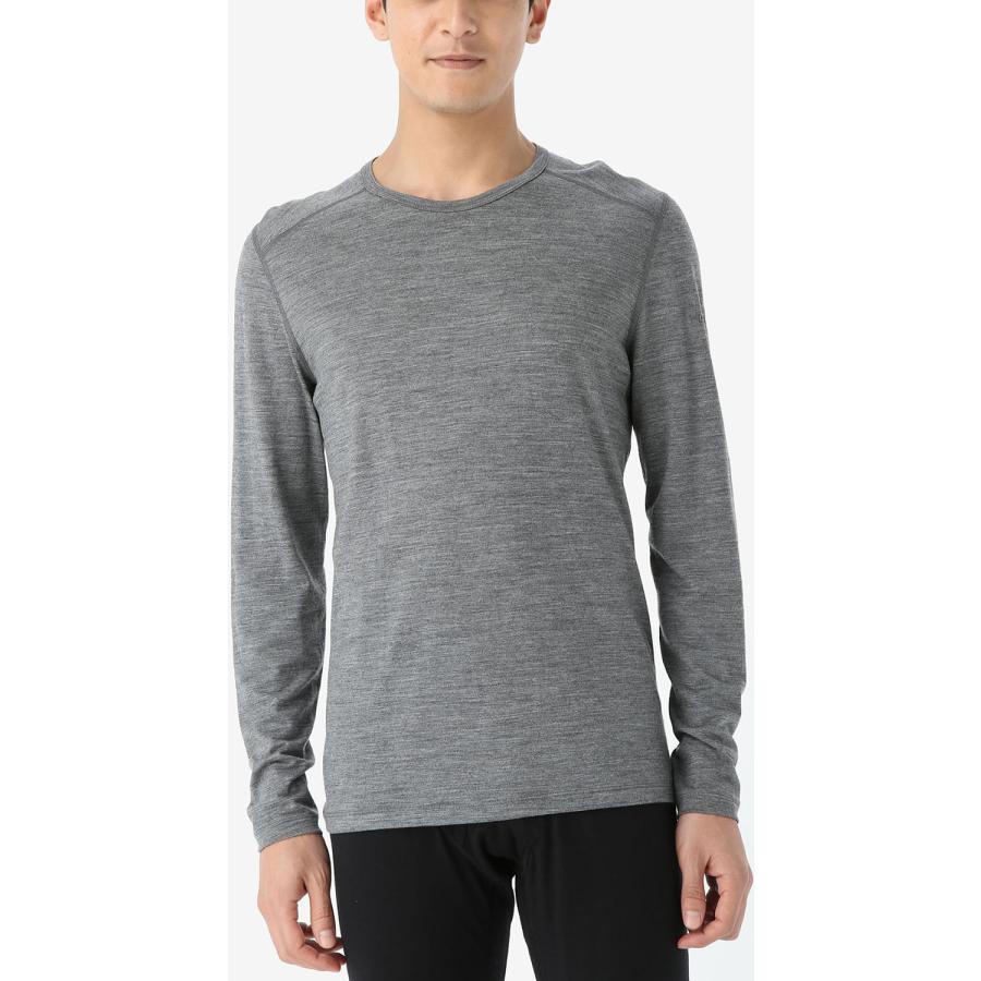 アイスブレーカーicebreaker メリノ 200 オアシス ロングスリーブ クルー メンズ 長袖 Tシャツ トップス インナー アンダーウェア 保温 シンプル 天然