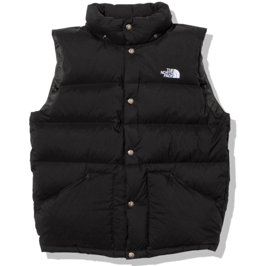 THE　NORTH　FACE ノースフェイス キャンプシェラベスト メンズ CAMP Sierra Vest ダウンベスト ベスト 静電 中綿 撥水 ロゴ入り フード取り外し デタッチャブル｜e-lodge｜03