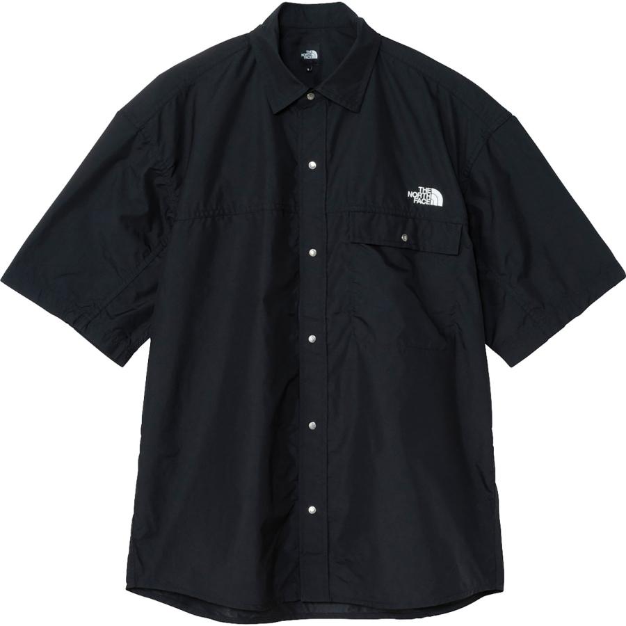 THE NORTH FACE ハーフスリーブ ヌプシシャツ ブラック L 半袖 THE NORTH FACE（ザ ノースフェイス） ショートスリーブヌプシシャツ